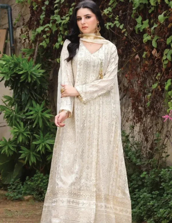 pakistani off white dress