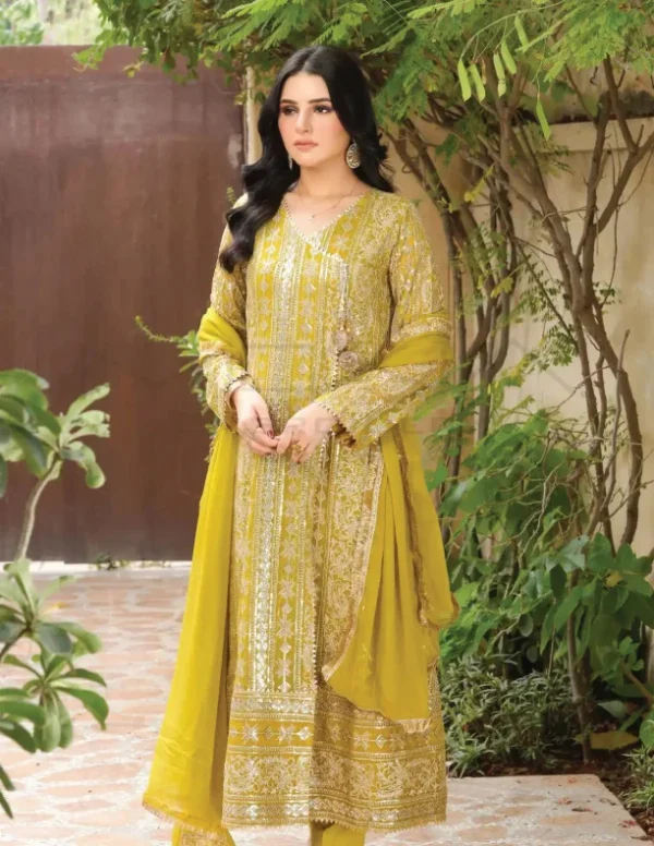 pakistani mustard dress